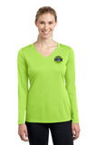Ladies Long Sleeve Polyester V Neck