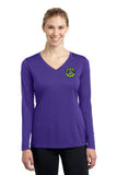 Ladies Long Sleeve Polyester V Neck